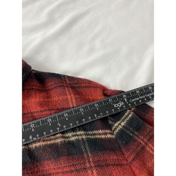 Vintage 90s Evan-Picone Jacket Women's Size 18 Plaid Wool Blend SnapUp For Fall - Picture 9 of 11